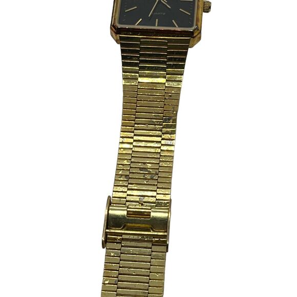 Elgin 2035 Men\'s Wristwatch Distressed Gold Tone Needs Battery Untested Vintage main image 8